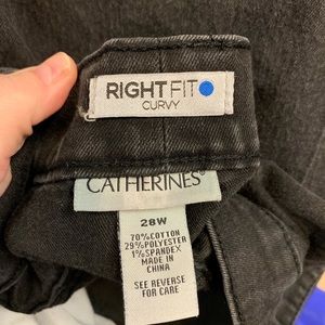 Right fit curvy jeans 28w black